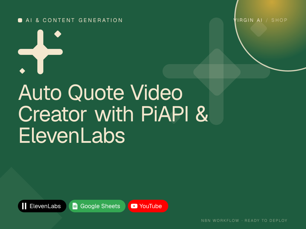 Auto Quote Video Creator with PiAPI & ElevenLabs