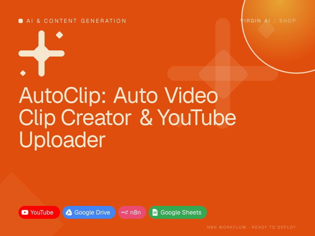 AutoClip: Auto Video Clip Creator & YouTube Uploader