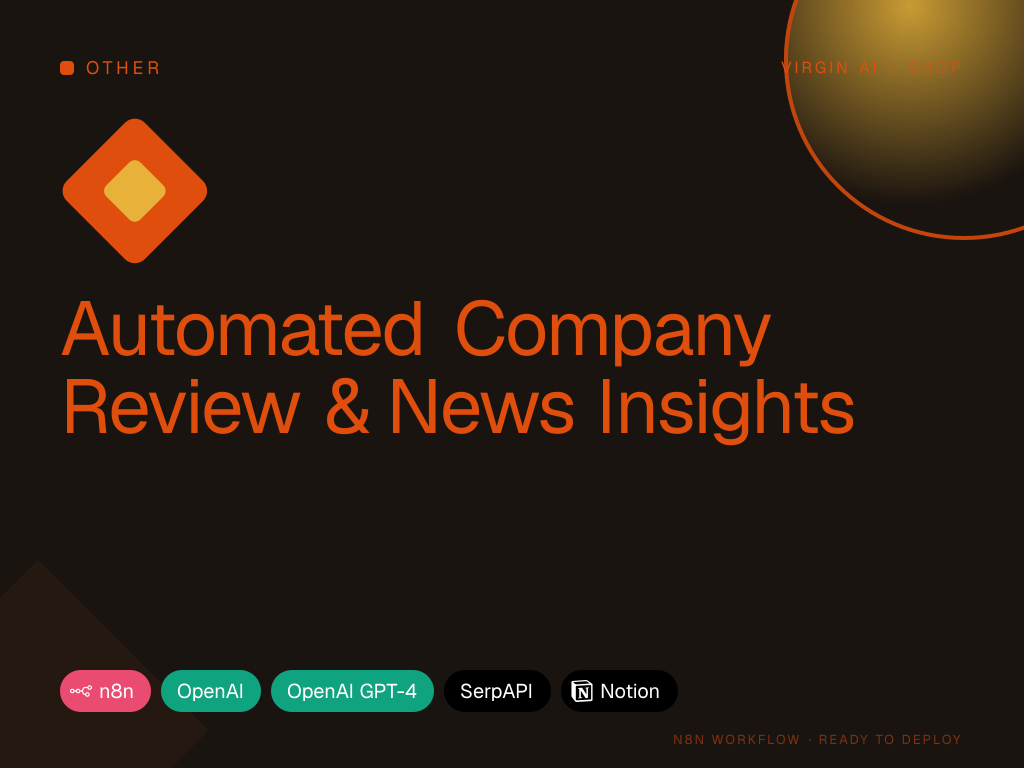 Automated Company Review & News Insights