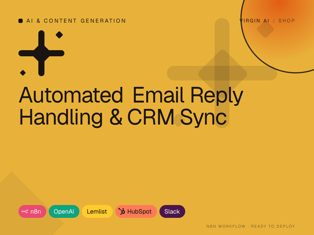 Automated Email Reply Handling & CRM Sync