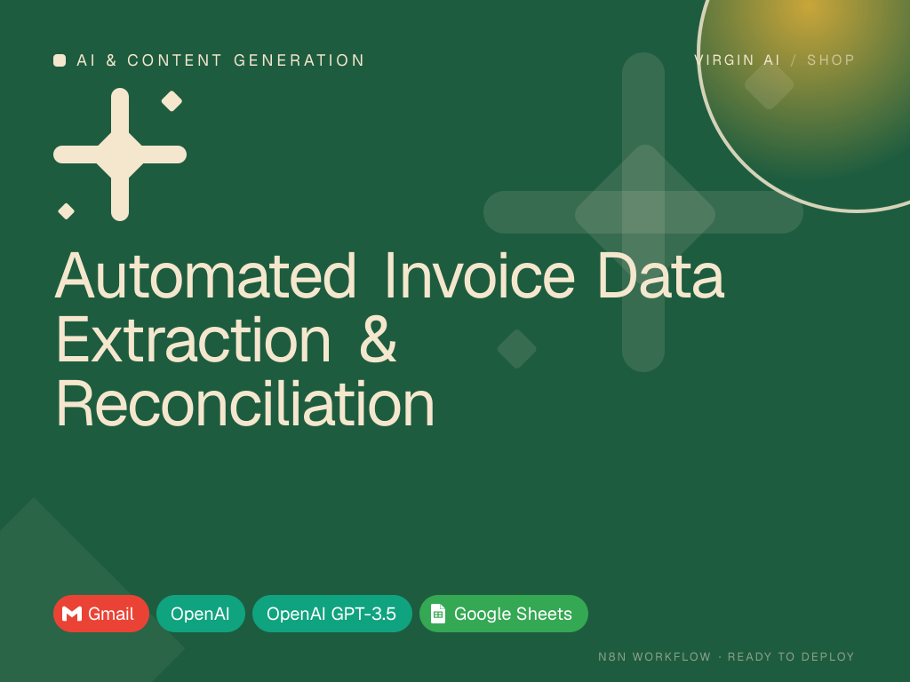 Automated Invoice Data Extraction & Reconciliation
