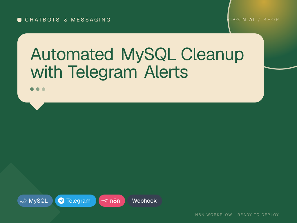 Automated MySQL Cleanup with Telegram Alerts