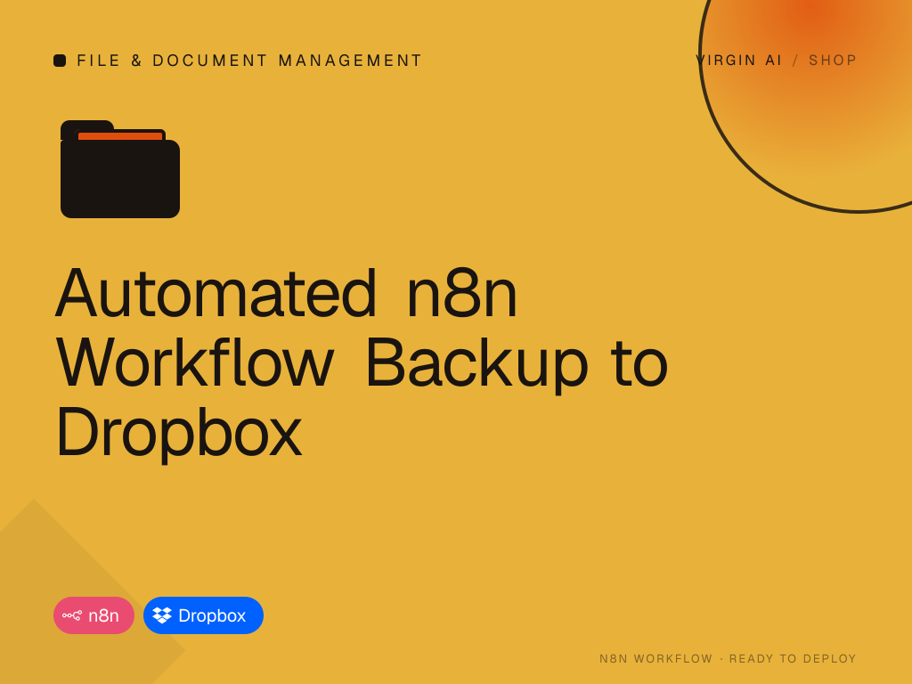Automated n8n Workflow Backup to Dropbox