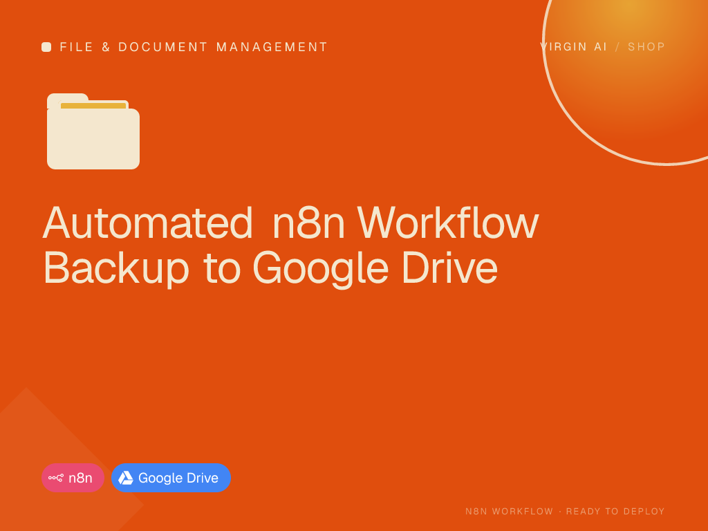 Automated n8n Workflow Backup to Google Drive