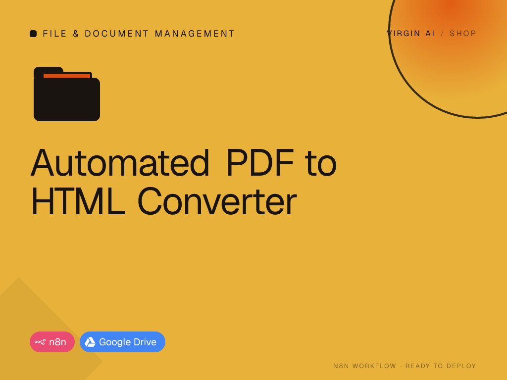 Automated PDF to HTML Converter