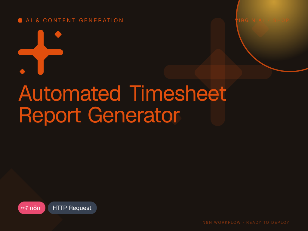 Automated Timesheet Report Generator