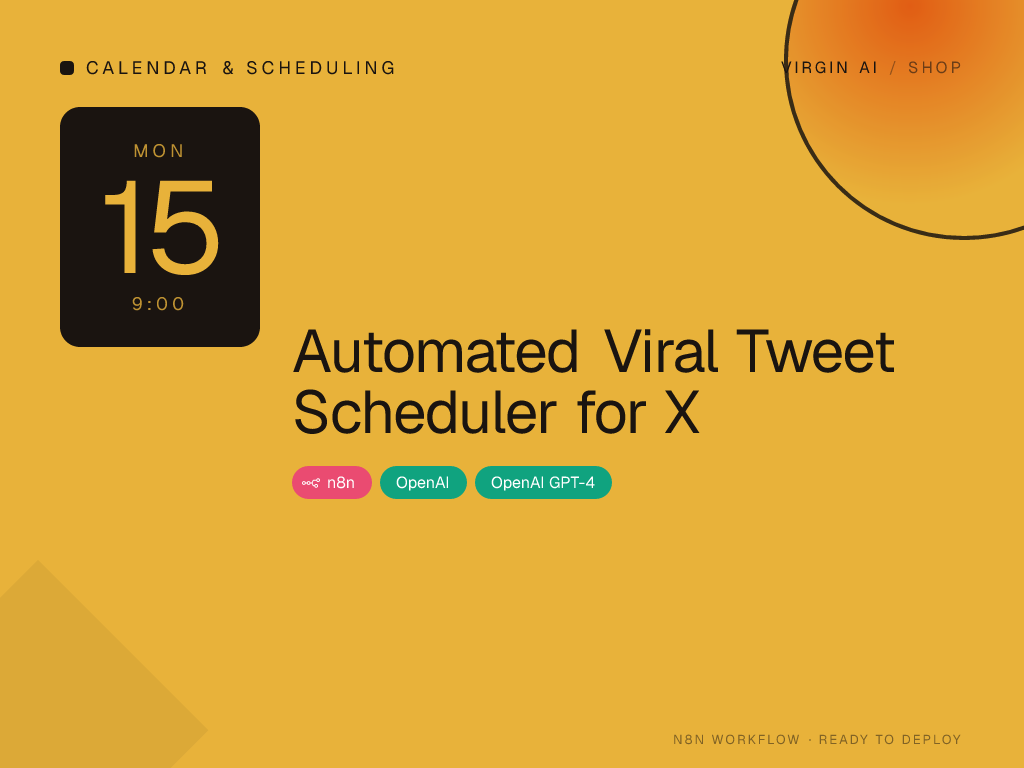 Automated Viral Tweet Scheduler for X