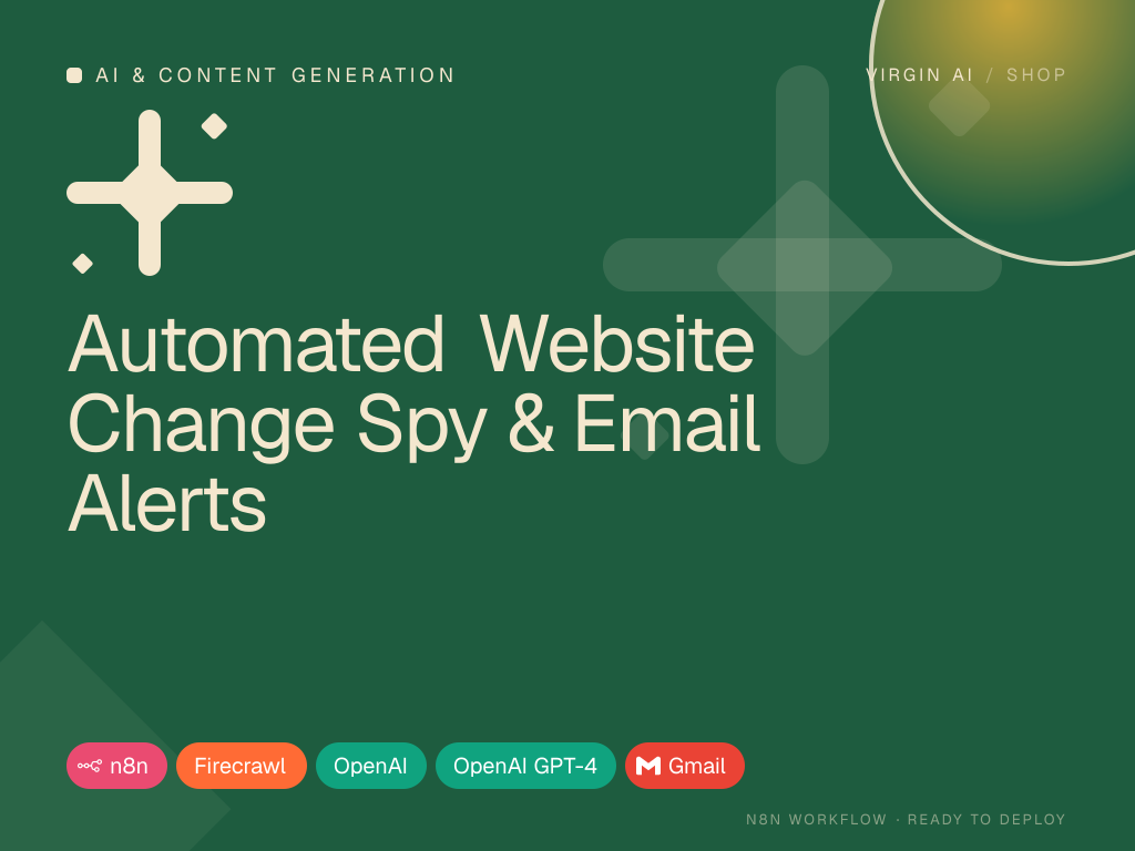 Automated Website Change Spy & Email Alerts