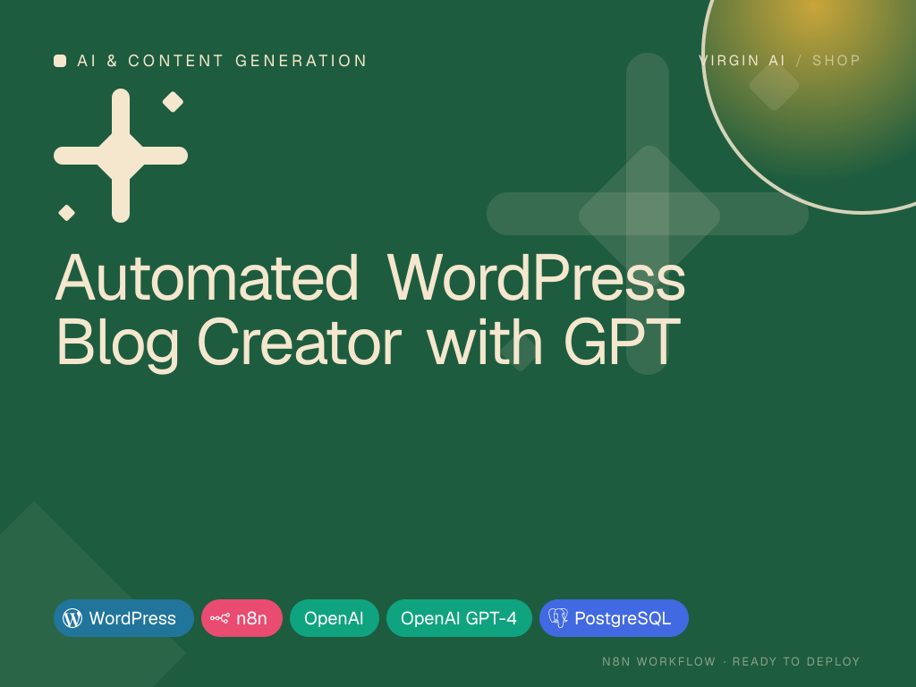 Automated WordPress Blog Creator with GPT