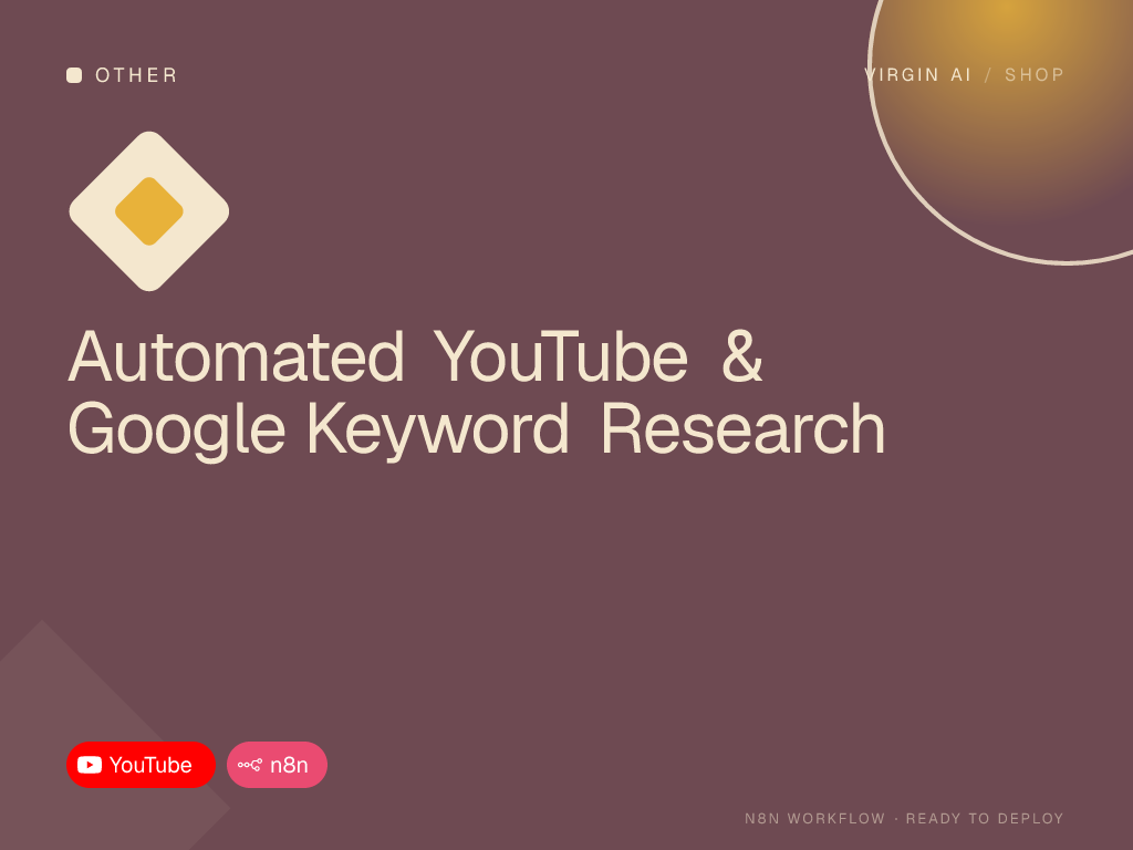 Automated YouTube & Google Keyword Research