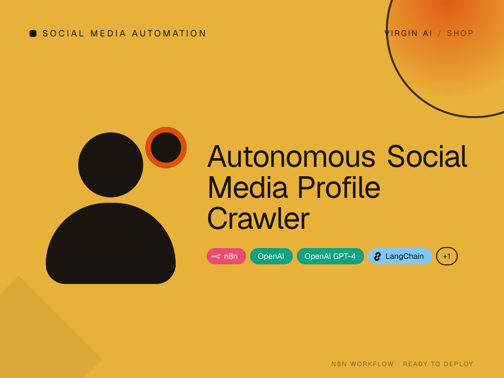 Autonomous Social Media Profile Crawler