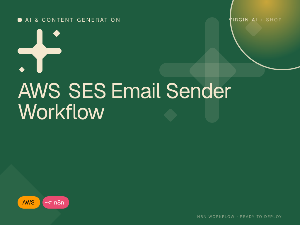 AWS SES Email Sender Workflow