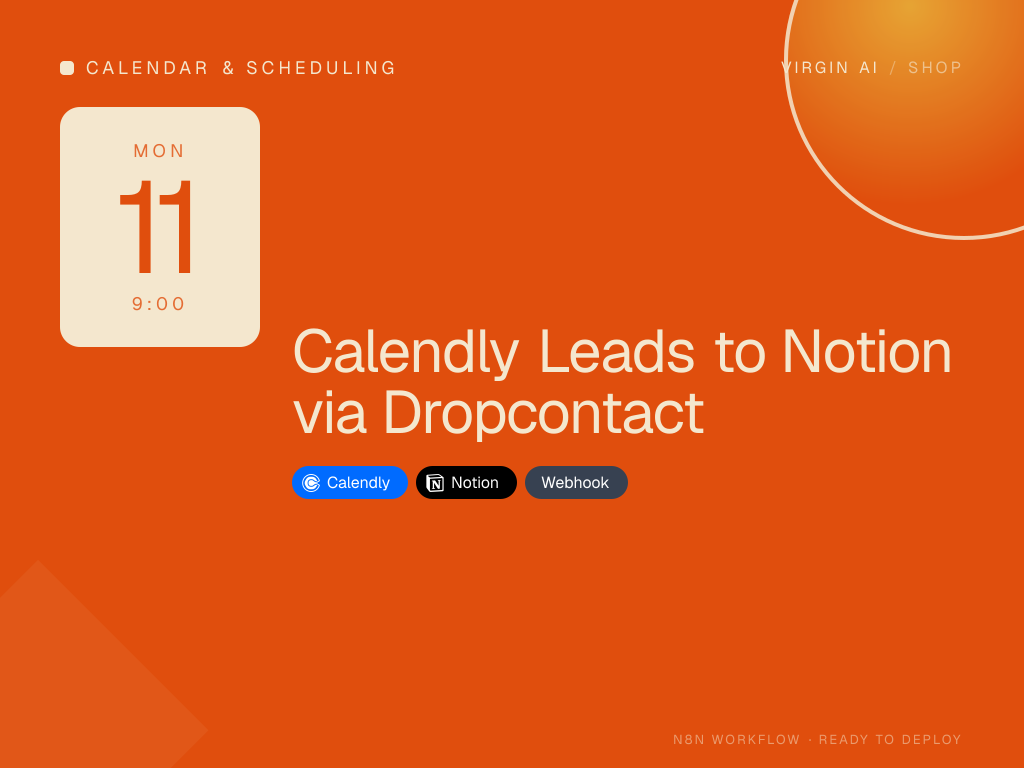 Calendly Leads to Notion via Dropcontact