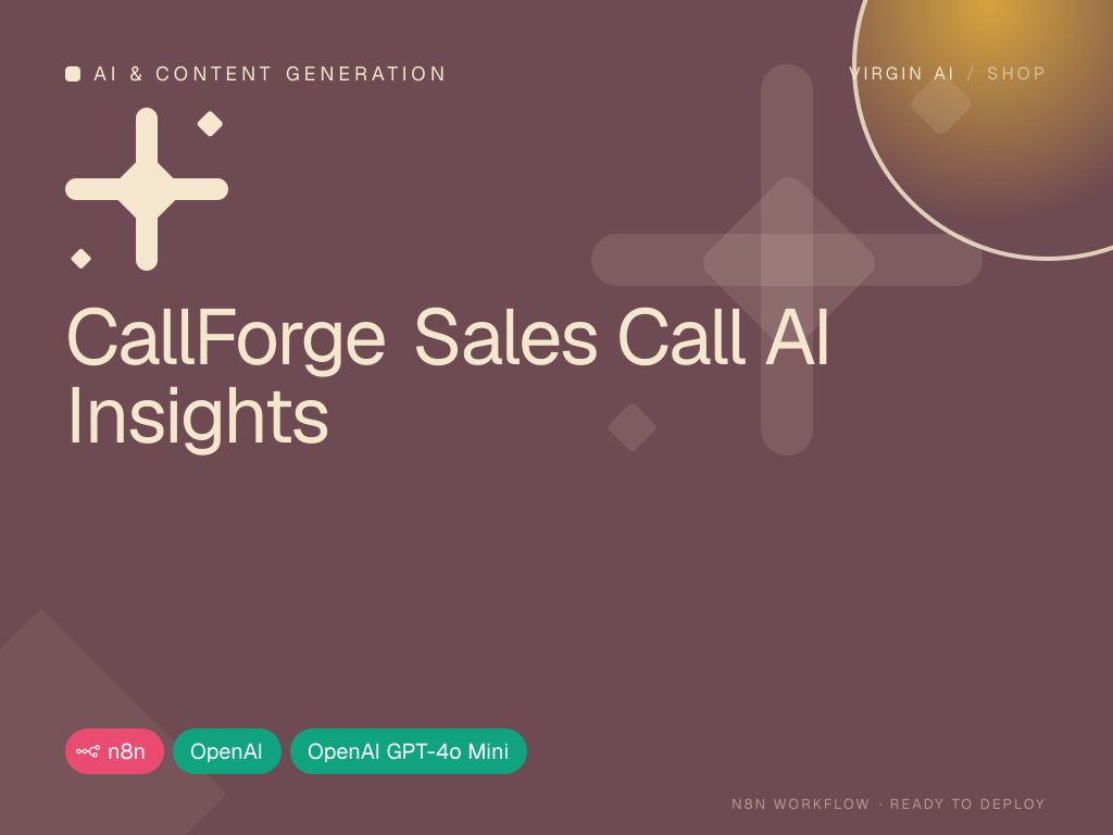 CallForge Sales Call AI Insights