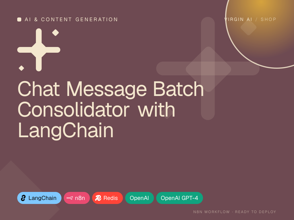Chat Message Batch Consolidator with LangChain