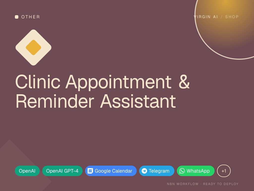 Clinic Appointment & Reminder Assistant