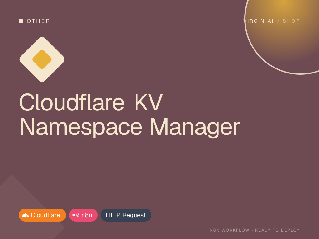 Cloudflare KV Namespace Manager