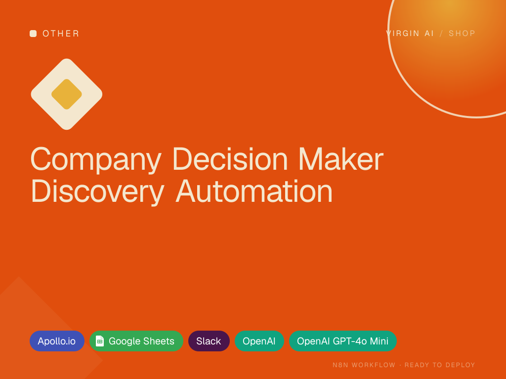 Company Decision Maker Discovery Automation