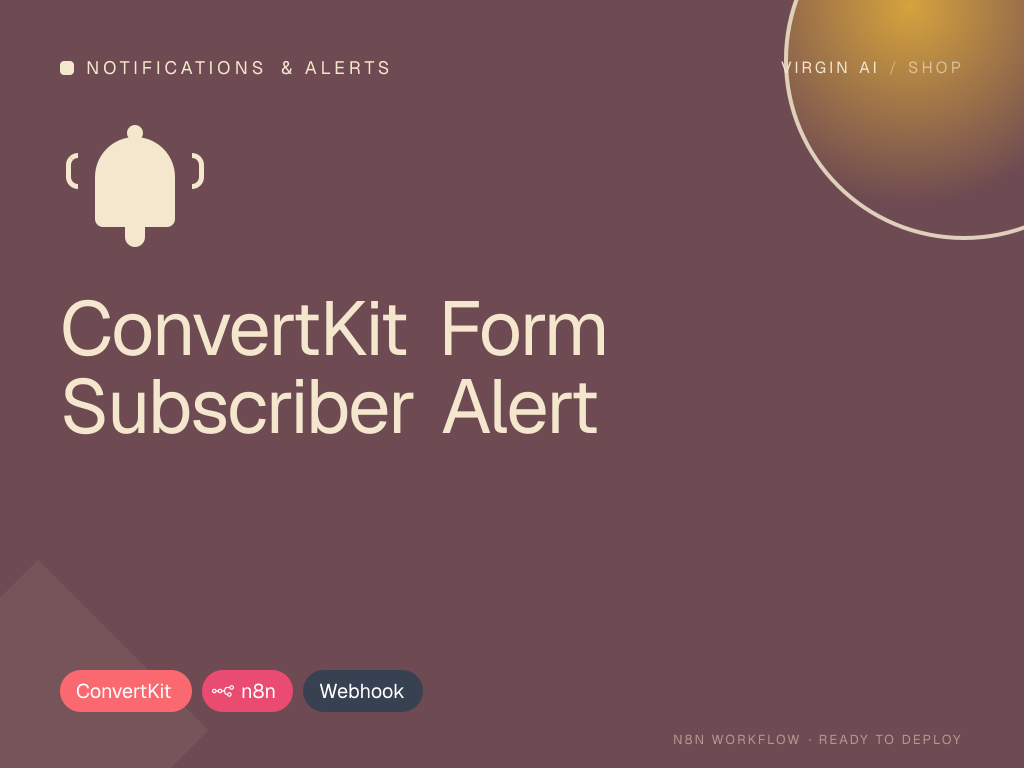 ConvertKit Form Subscriber Alert
