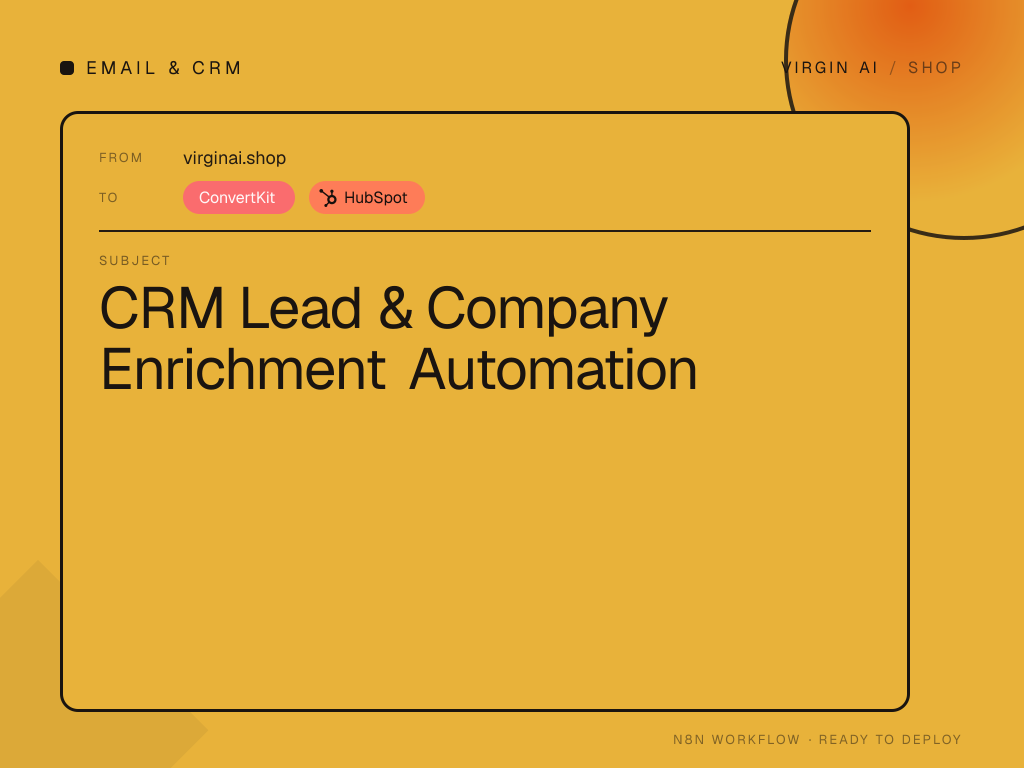 CRM Lead & Company Enrichment Automation