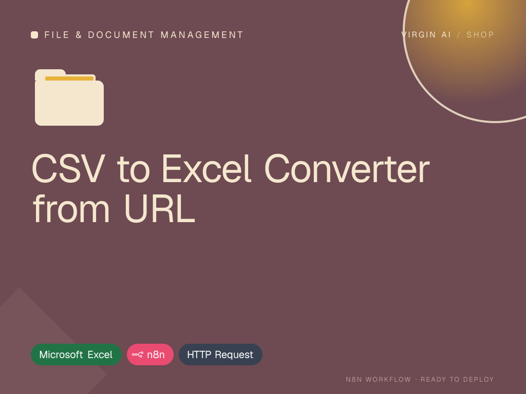 CSV to Excel Converter from URL