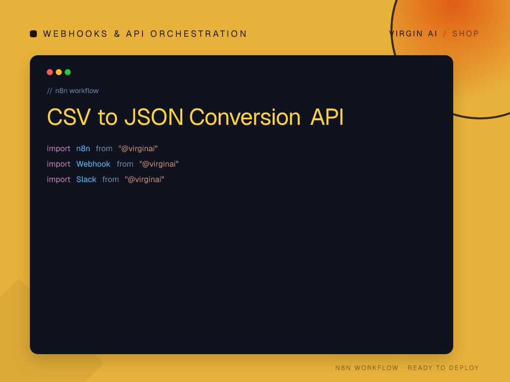 CSV to JSON Conversion API