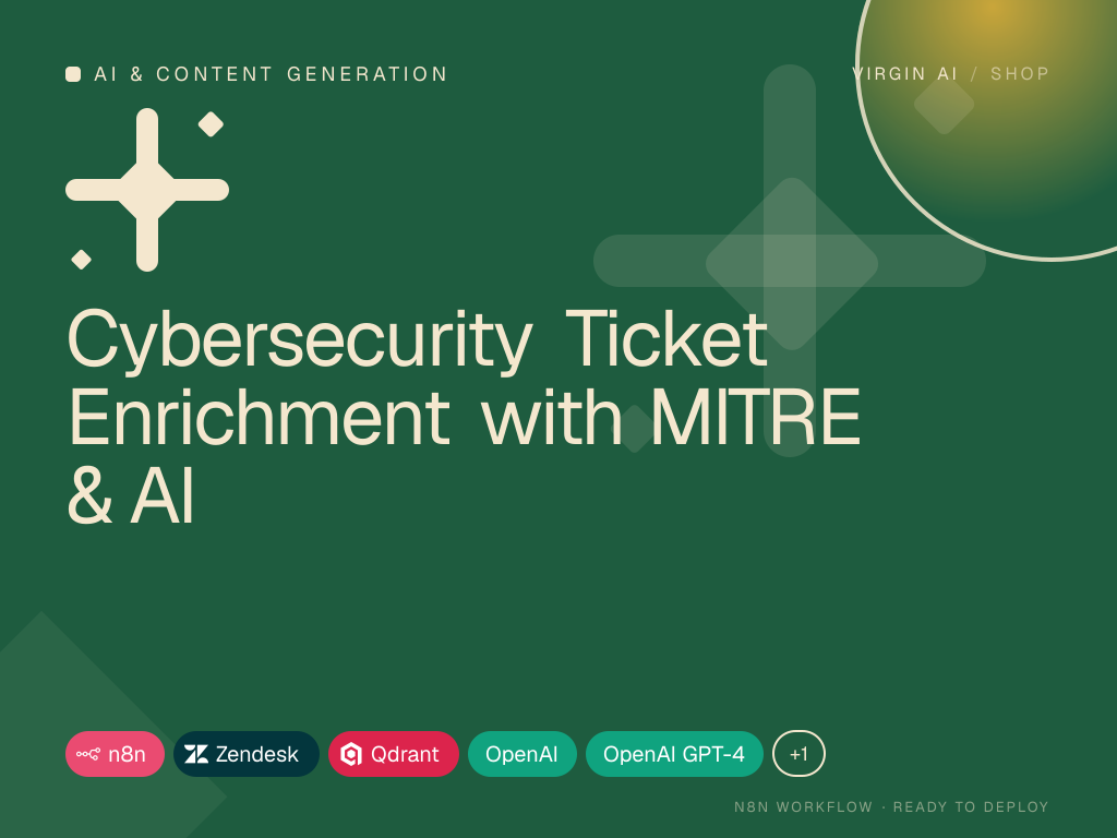 Cybersecurity Ticket Enrichment with MITRE & AI