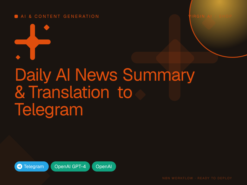 Daily AI News Summary & Translation to Telegram