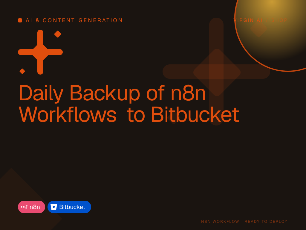 Daily Backup of n8n Workflows to Bitbucket