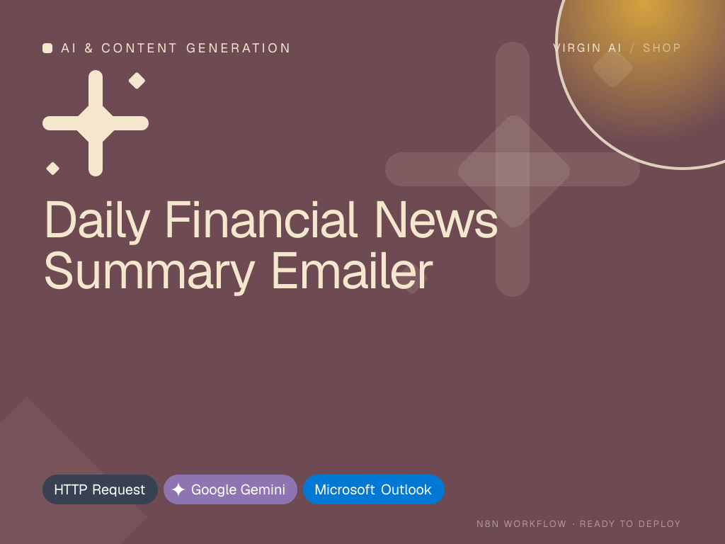 Daily Financial News Summary Emailer