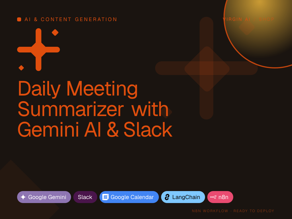 Daily Meeting Summarizer with Gemini AI & Slack