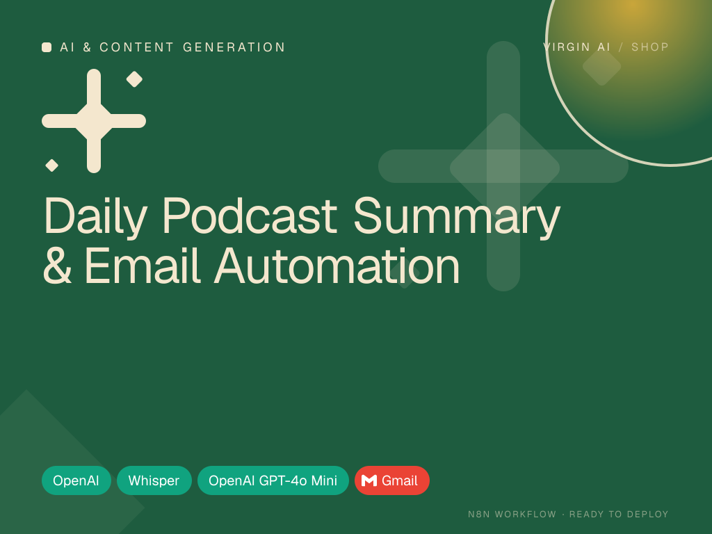 Daily Podcast Summary & Email Automation