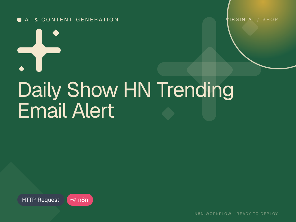 Daily Show HN Trending Email Alert