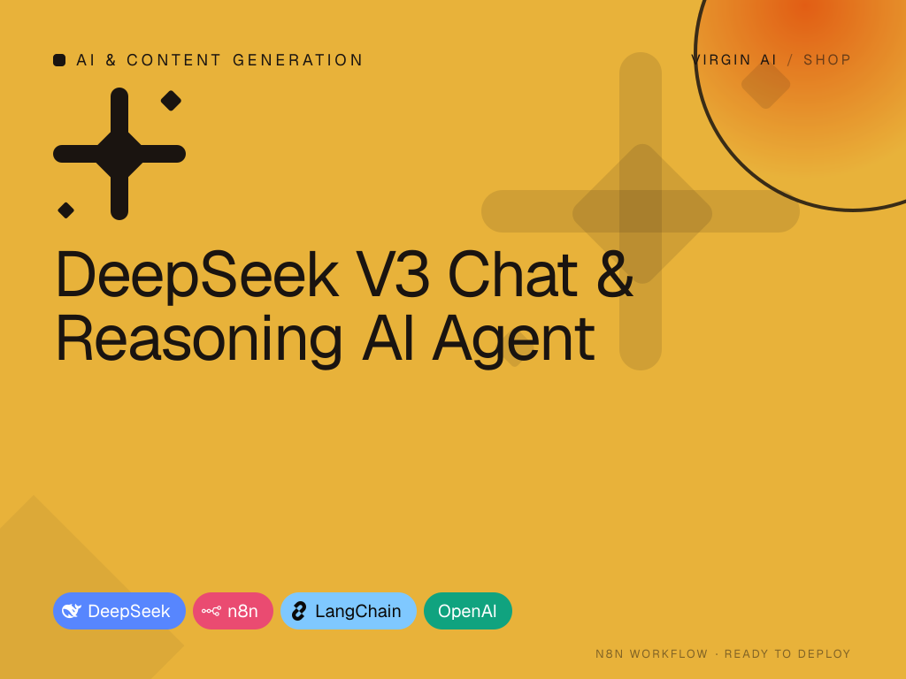 DeepSeek V3 Chat & Reasoning AI Agent