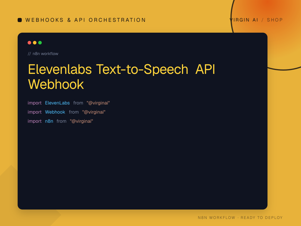 Elevenlabs Text-to-Speech API Webhook