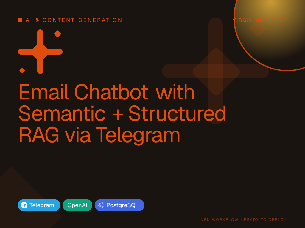 Email Chatbot with Semantic + Structured RAG via Telegram