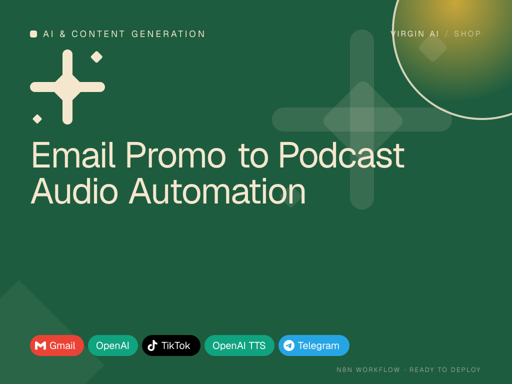 Email Promo to Podcast Audio Automation
