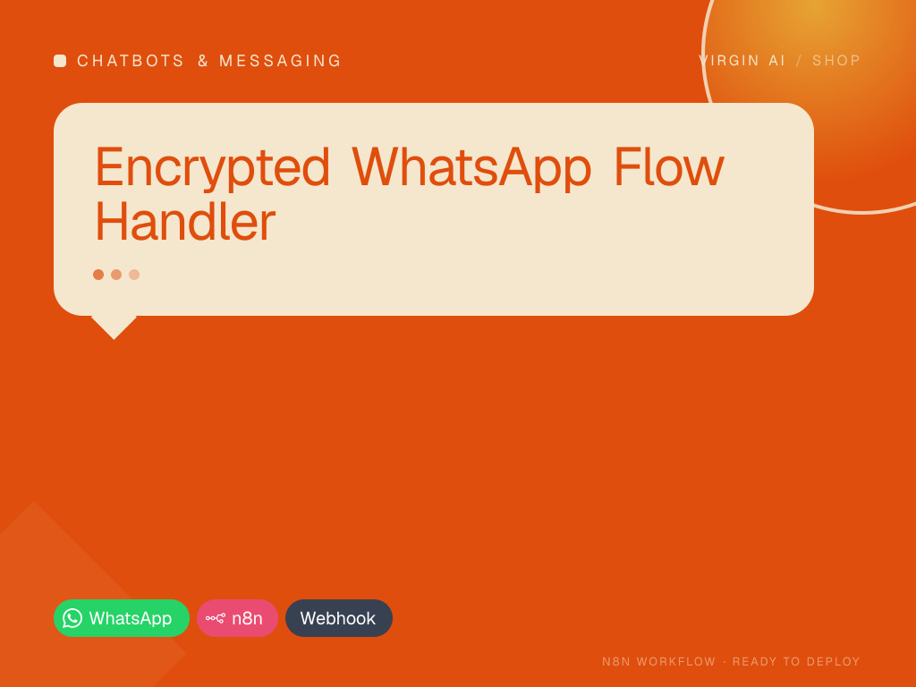 Encrypted WhatsApp Flow Handler