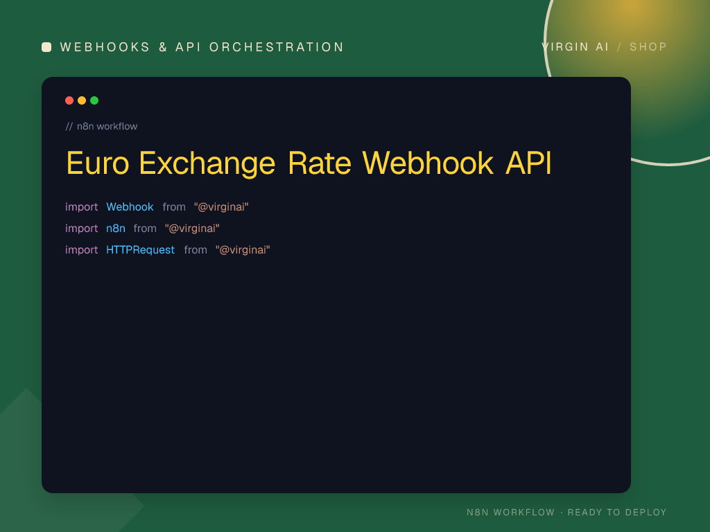 Euro Exchange Rate Webhook API