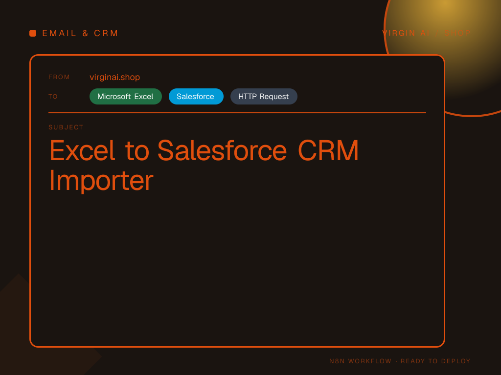 Excel to Salesforce CRM Importer