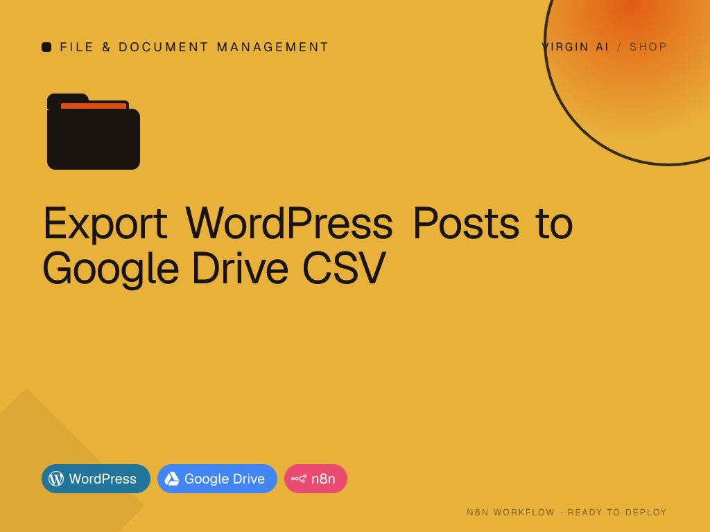Export WordPress Posts to Google Drive CSV
