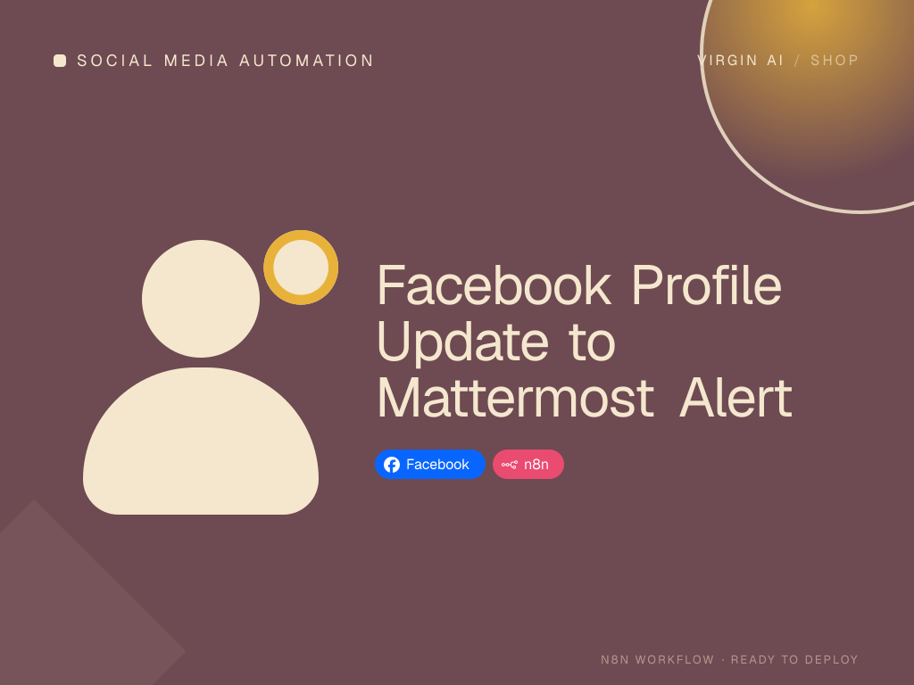 Facebook Profile Update to Mattermost Alert