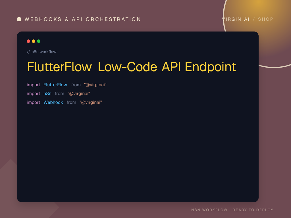 FlutterFlow Low-Code API Endpoint
