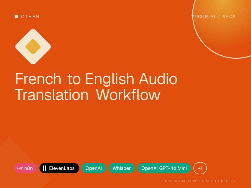 French to English Audio Translation Workflow