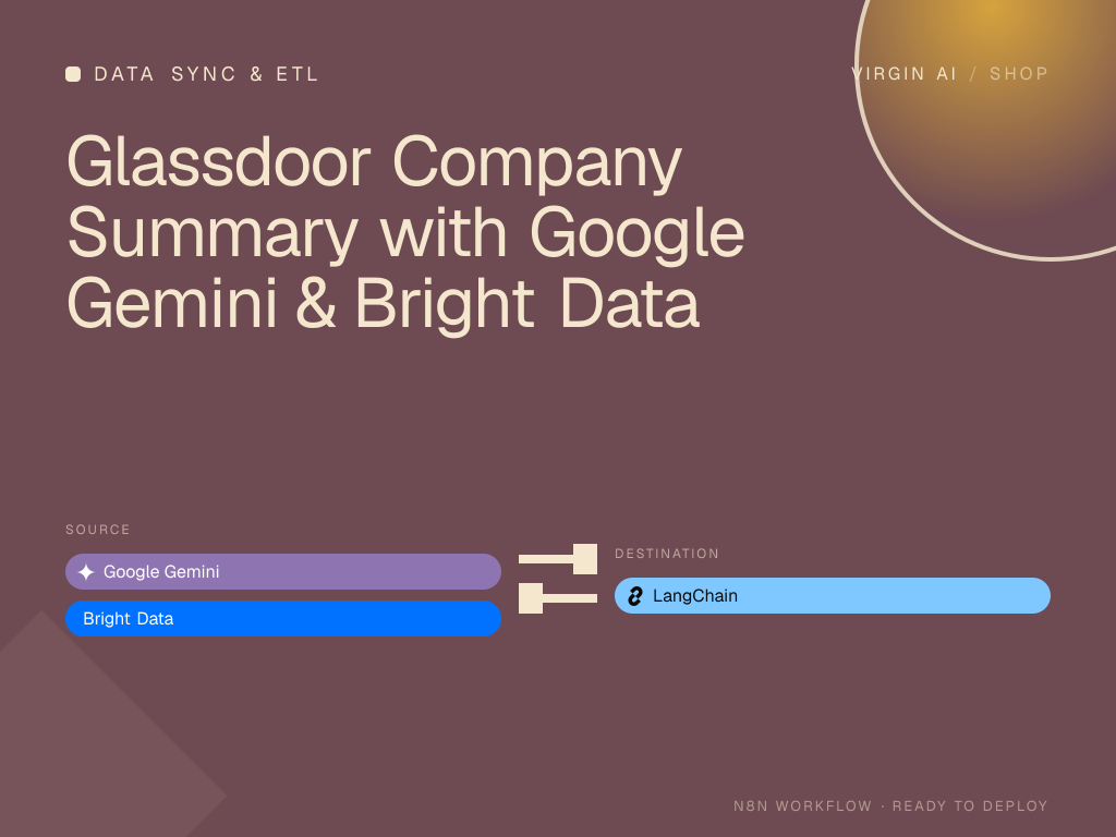 Glassdoor Company Summary with Google Gemini & Bright Data
