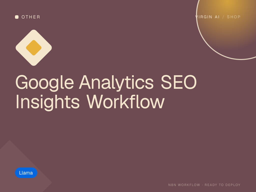 Google Analytics SEO Insights Workflow