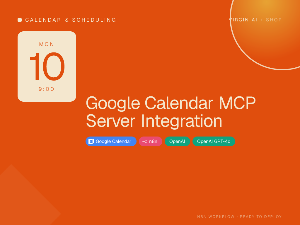 Google Calendar MCP Server Integration