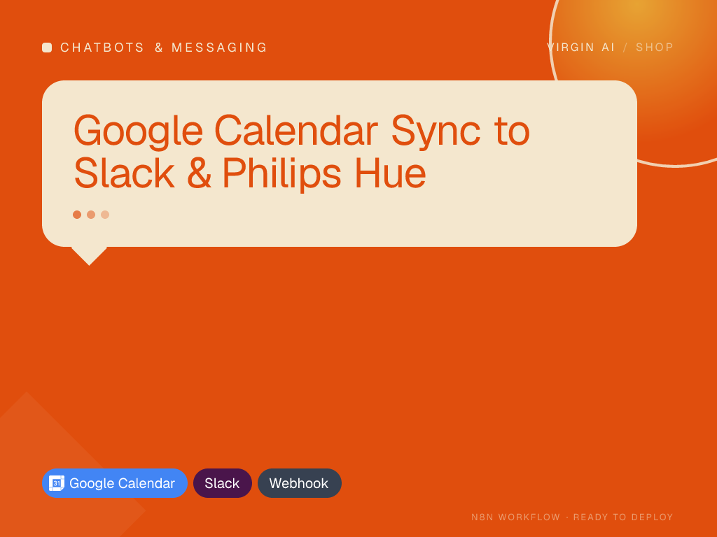 Google Calendar Sync to Slack & Philips Hue