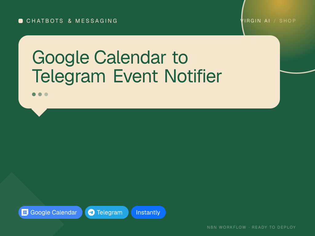 Google Calendar to Telegram Event Notifier