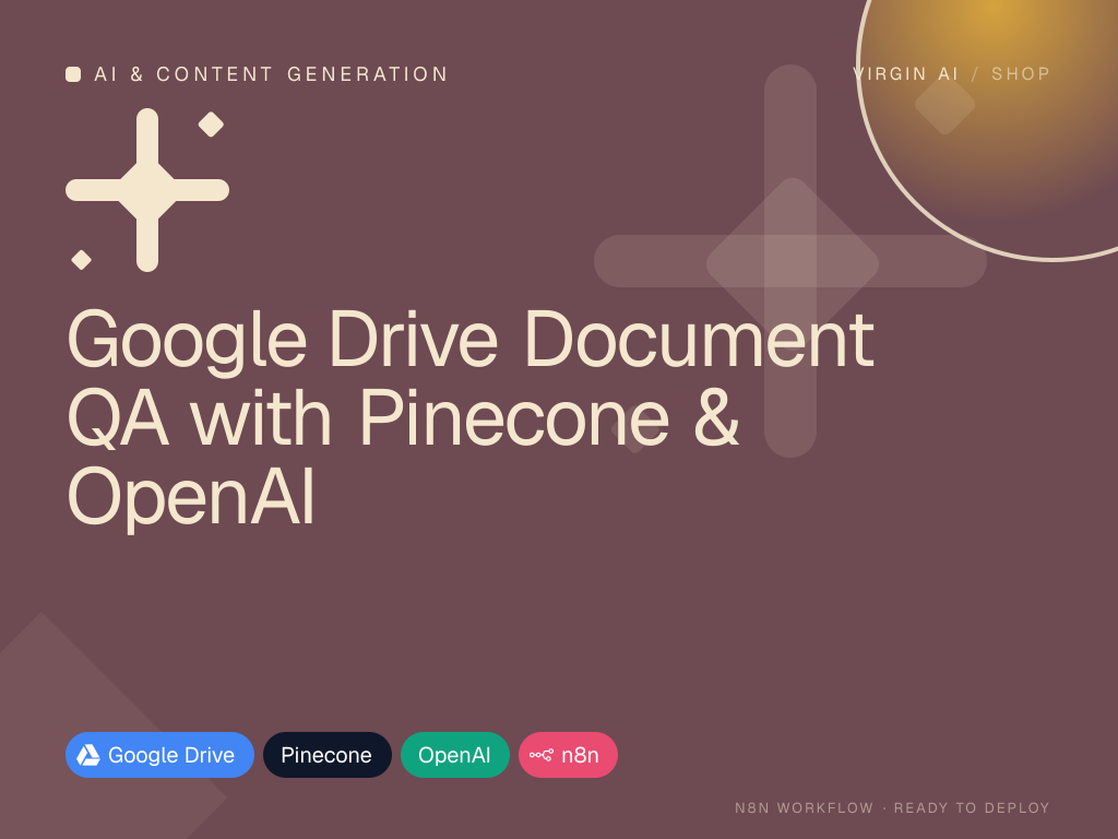 Google Drive Document QA with Pinecone & OpenAI